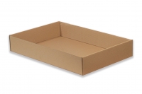 Krabice – pouze dno – hnědá (550x370x90 mm)